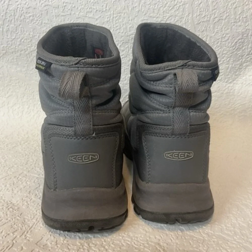 Keen Dry TerradoraII Gray/Silver Pull On Waterproof Winter Boots Women 7 Vietnam